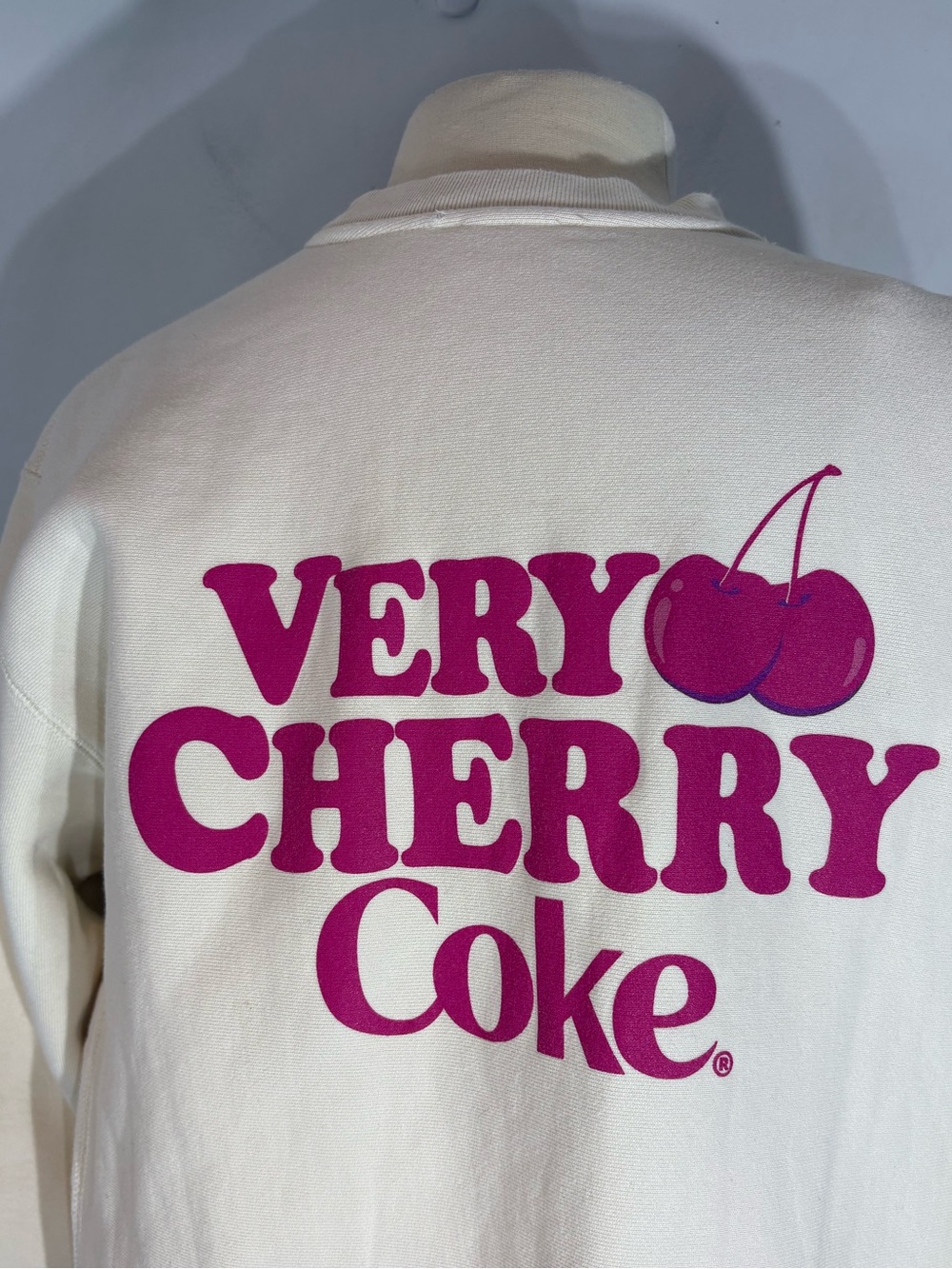 Independent Trading Company Very Cherry Coke Cream Sweatshirt Large